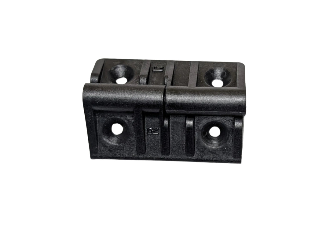 A picture of a single RCOM Maru Hinge bent as if in use.