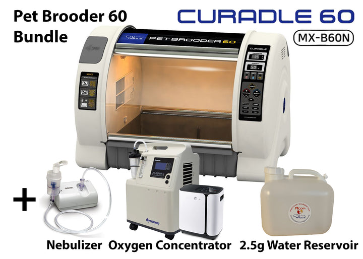 Pet Brooder 60 Bundle - Pet Brooder 60 + Nebulizer + Oxygen Concentrator + Reservoir
