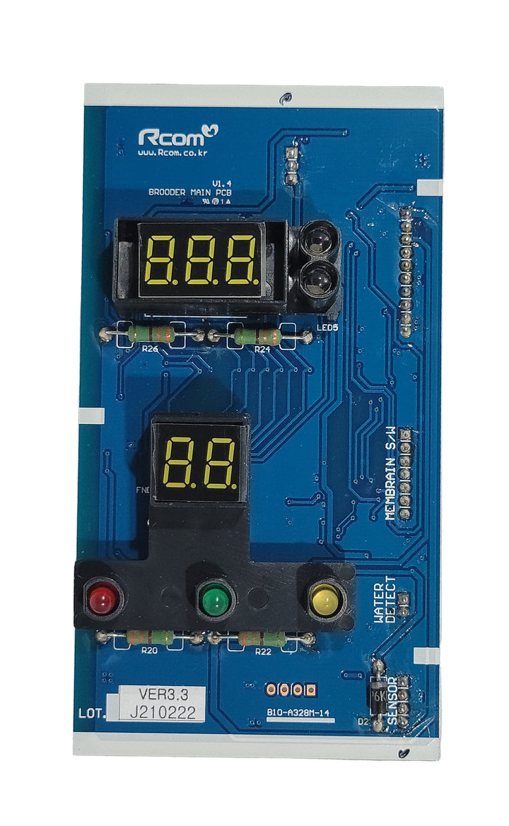A photo of the Rcom Brooder Main PCB Max ASM Ver. 3.