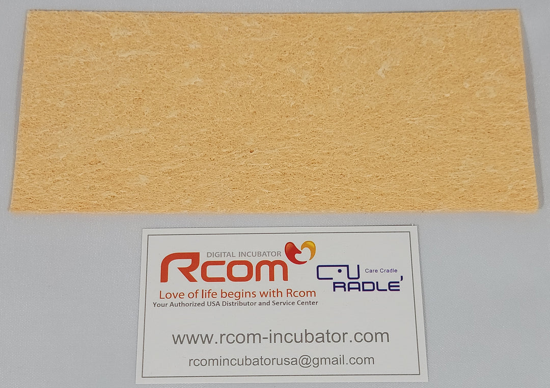 A beige humidity pad for Rcom Pro 10 or PX10 egg incubators.