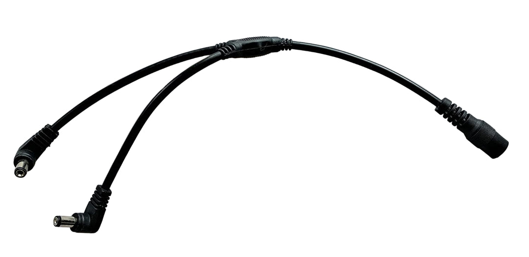 A black split cable.