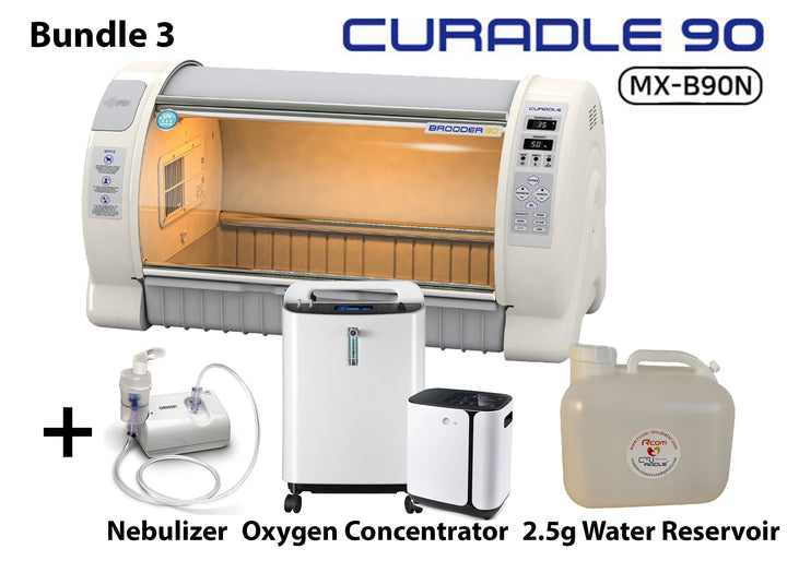 Bundle 3 - Curadle Brooder 90 + Nebulizer + Oxygen Concentrator + Reservoir