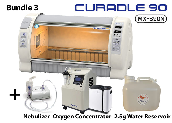 Bundle 3 - Curadle Brooder 90 + Nebulizer + Oxygen Concentrator + Reservoir