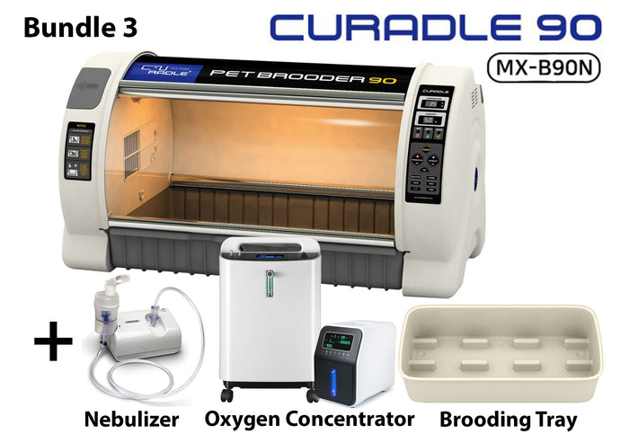 Bundle 3 - Pet Brooder 90 + Nebulizer + Oxygen Concentrator + Brooding Tray