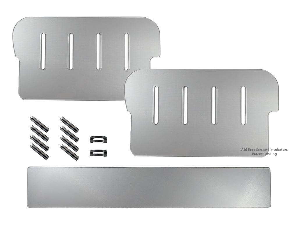 Divider Kit for Brooder 90 - 2 dividers and front guard with mounting ...