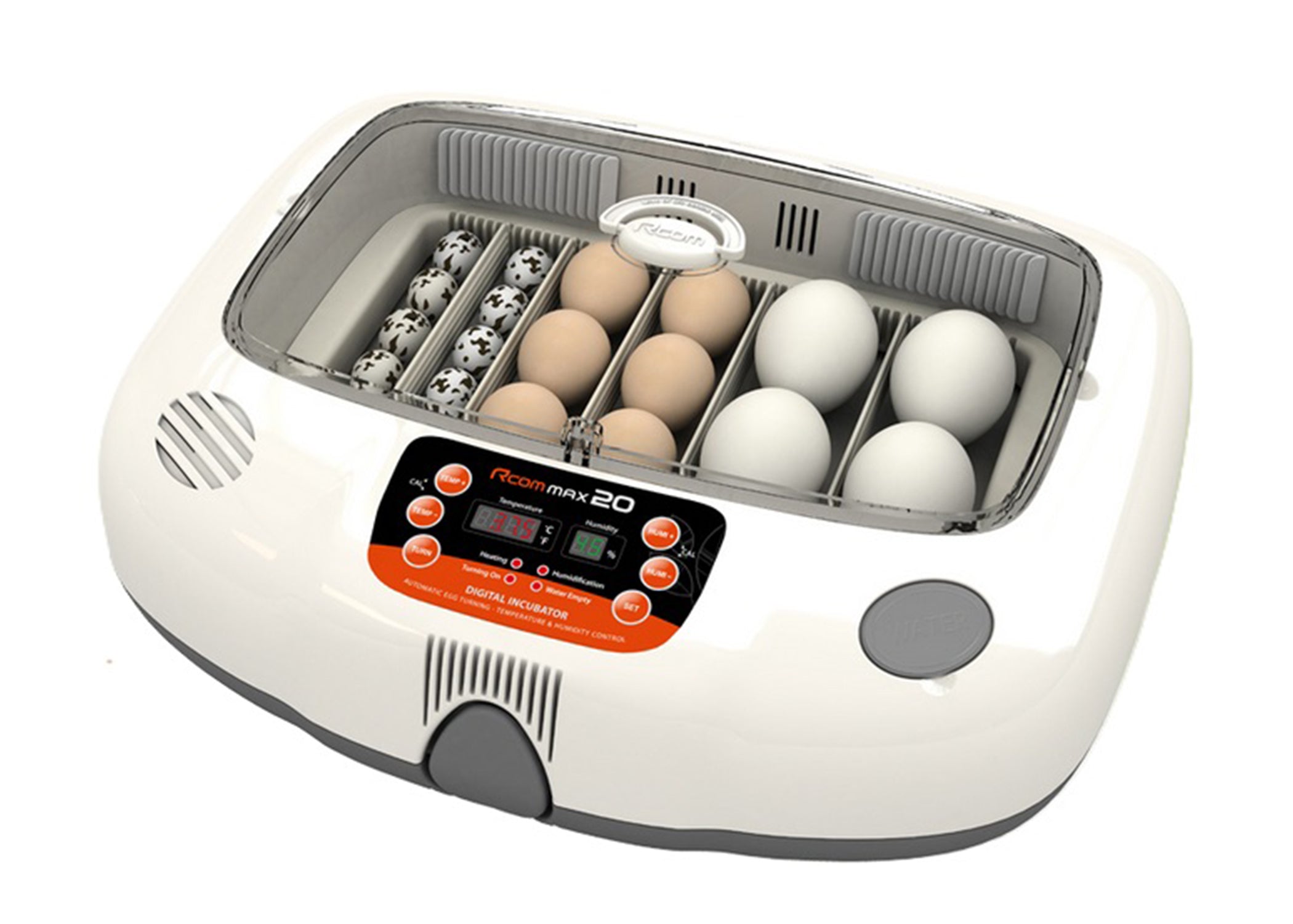 Rcom Max 20 Incubator | Compact 20-Egg Digital Egg Incubator
