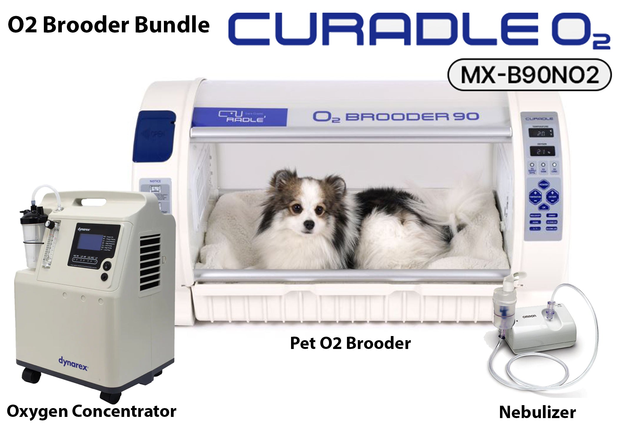 Oxygen Brooder Bundle - Pet O2 Brooder + Oxygen Concentrator + Nebuliz ...