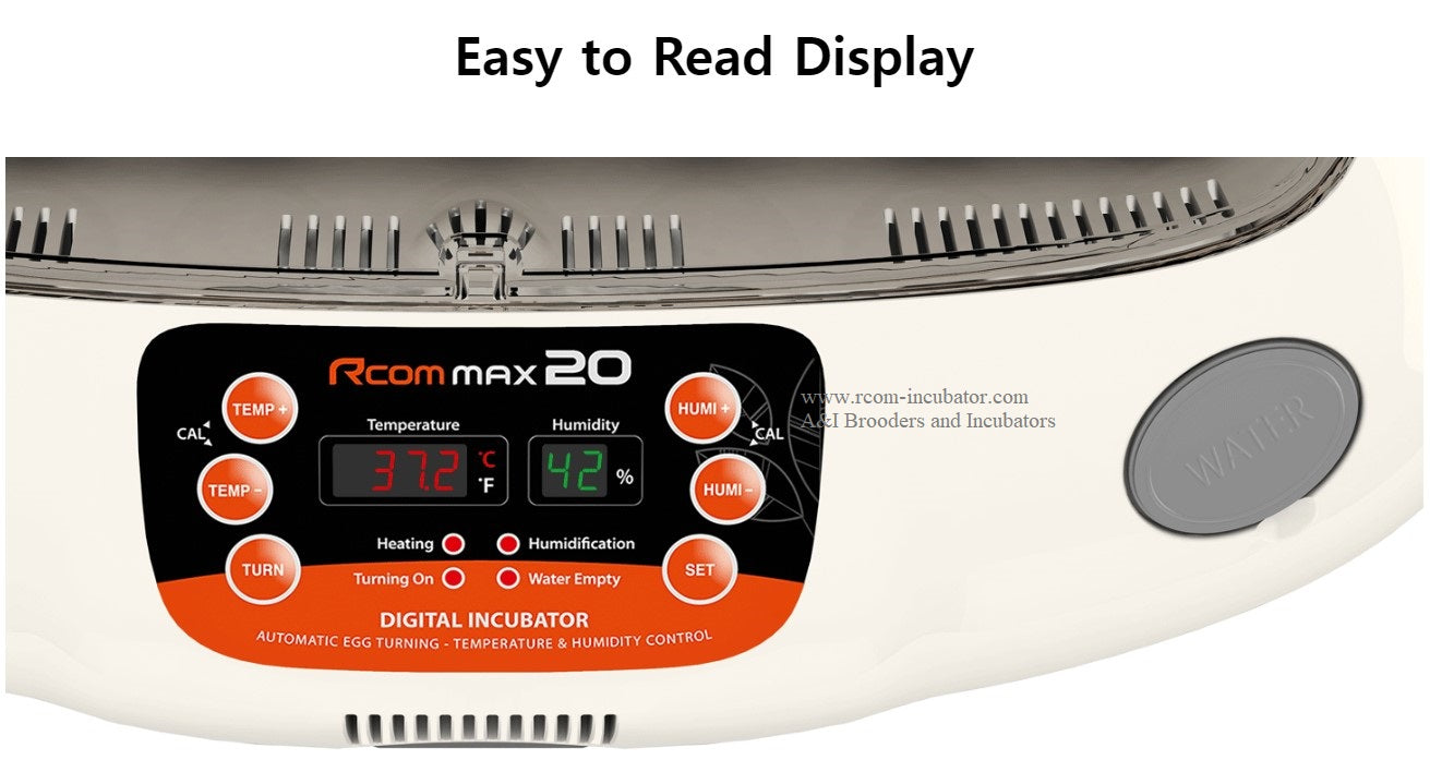 Pro 20 DO Incubator – Rcom Incubators USA