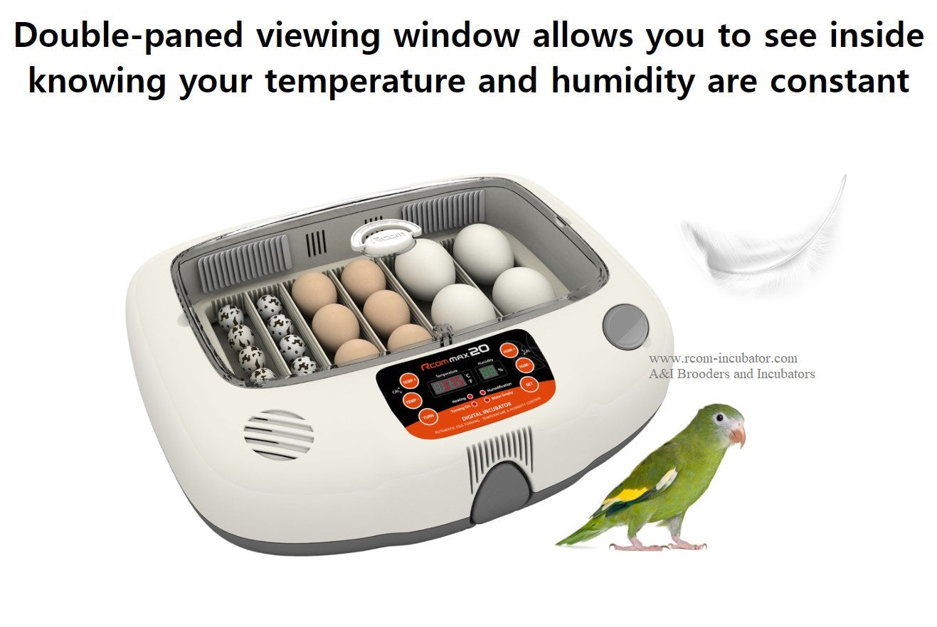 Rcom R-Com Max Mx 20 Automatic Poultry Avian Egg Incubator – Rcom