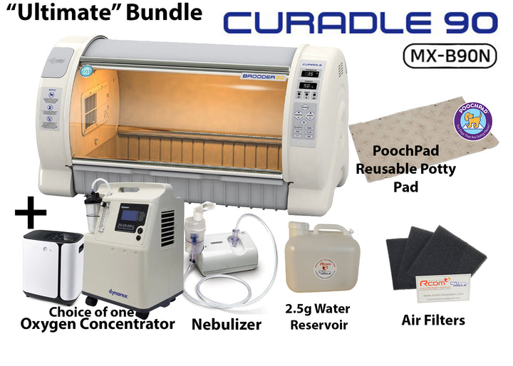 Ultimate Bundle - Curadle Brooder 90 + Oxygen Concentrator + Nebulizer + Extras