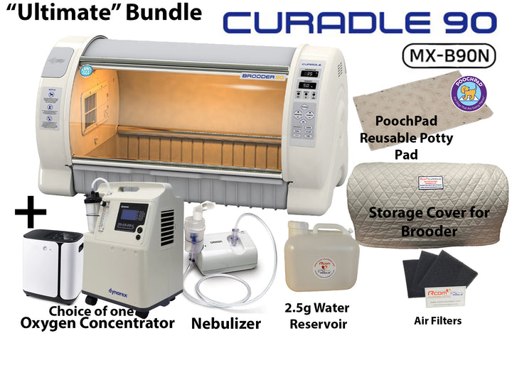 Ultimate Bundle - Curadle Brooder 90 + Oxygen Concentrator + Nebulizer + Extras