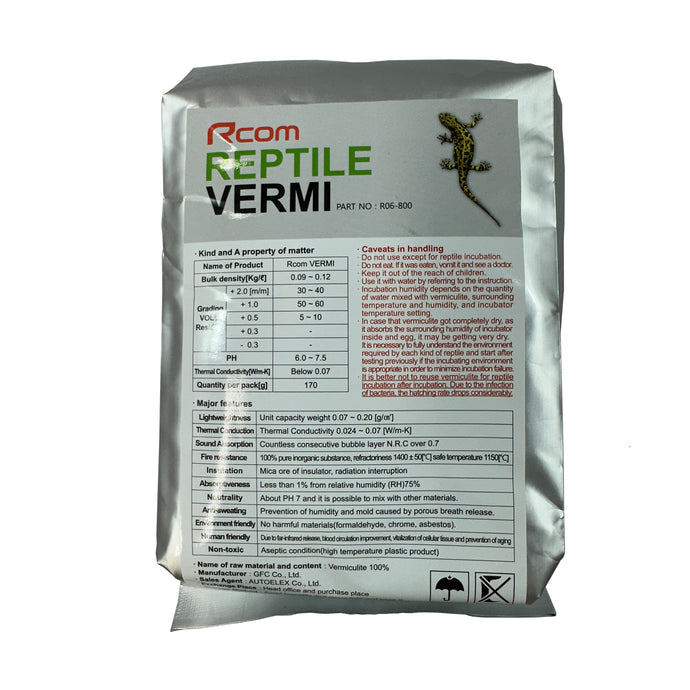 Rcom Vermiculite Reptile Egg Incubation Substrate