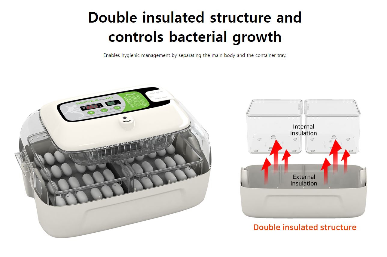MX R 60 Juragon Reptile Incubator – Rcom Incubators USA