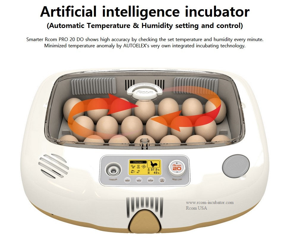 Pro 20 DO Incubator – Rcom Incubators USA