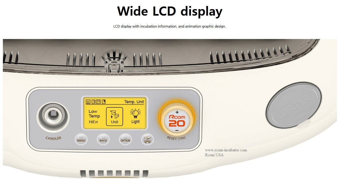 Pro 20 DO Incubator – Rcom Incubators USA