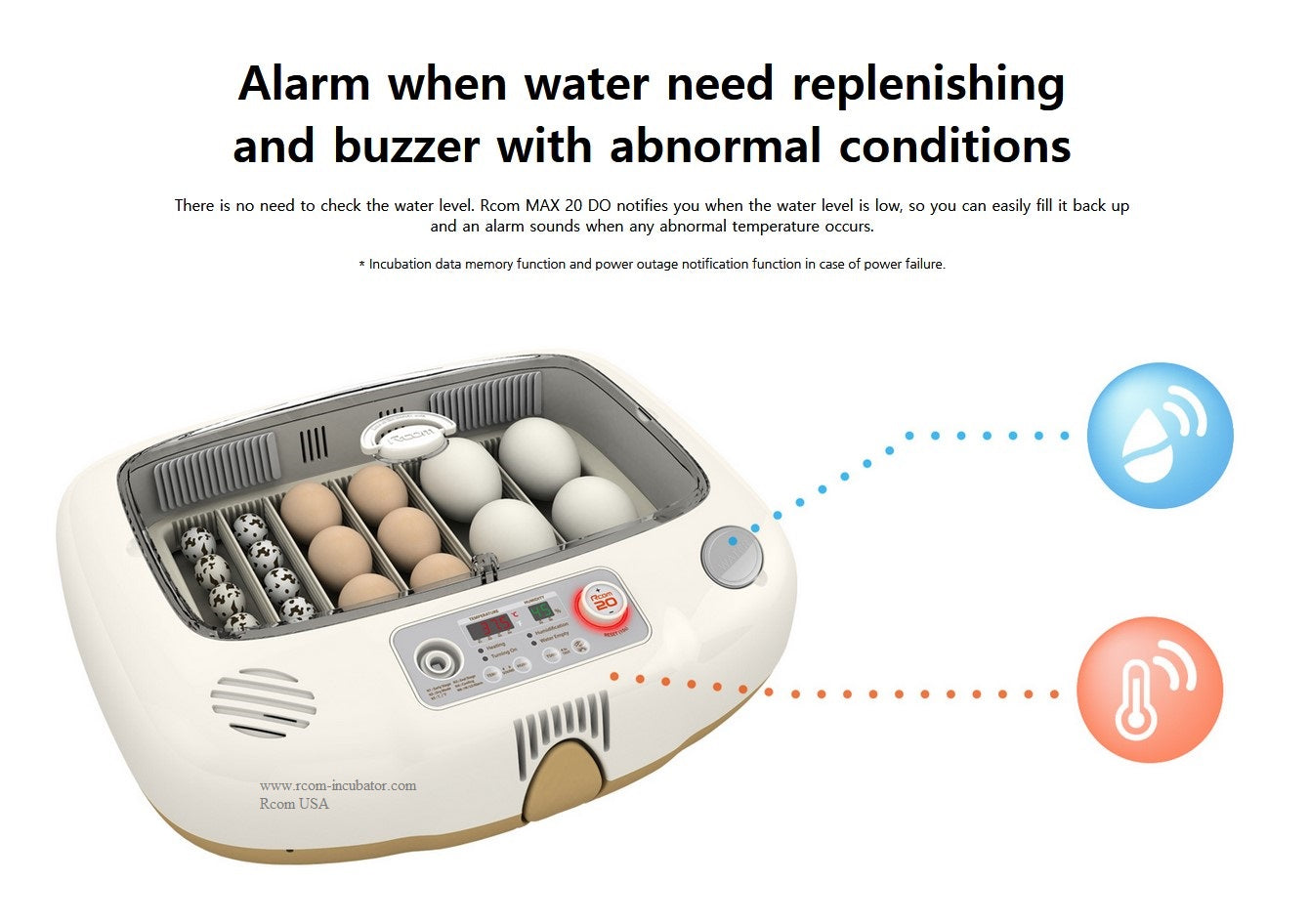 Max 20 DO Incubator – Rcom Incubators USA