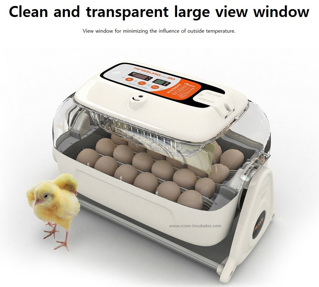 Rcom キングスロmax20 孵卵器 King Suro 20 Automatic Incubator – Rcom Incubators USA