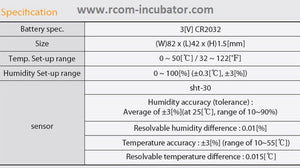 Rcom Digilog 3 Thermometer / Hygrometer Calibrator