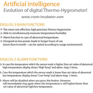 Rcom Digilog 3 Thermometer / Hygrometer Calibrator