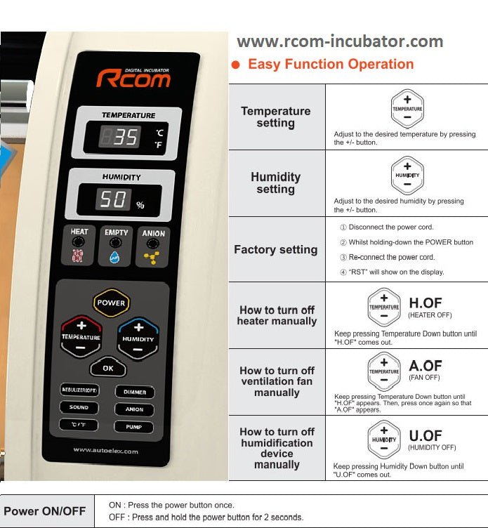 Bird Brooder Large Avian Curadle ICU MX BL 500 N – Rcom Incubators USA