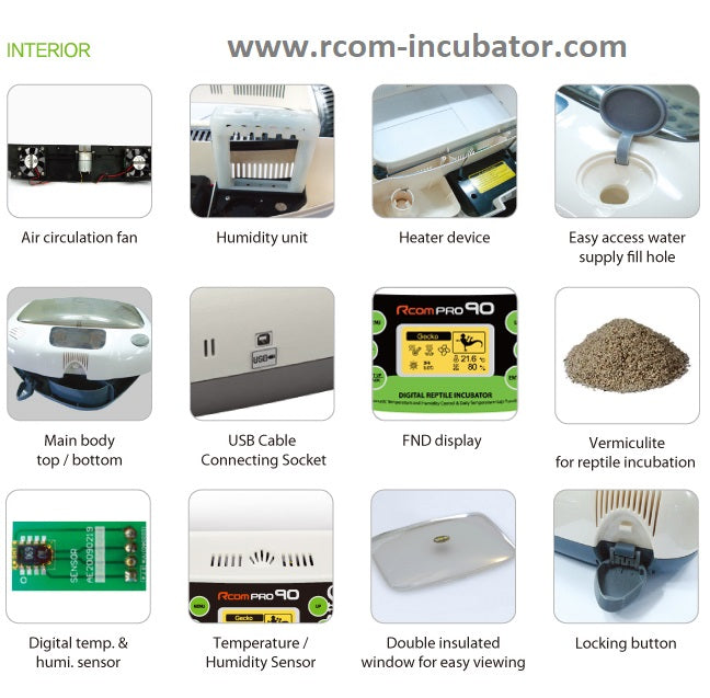 Pro 90 Juragon Reptile Incubator – Rcom Incubators USA